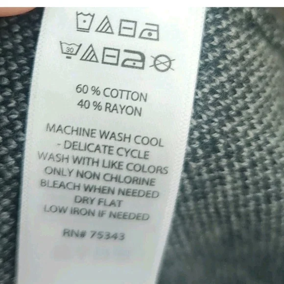 Cynthia Rowley Charcoal Gray Sweater Dress Womens Size Large New NWT - Picture 8 of 8